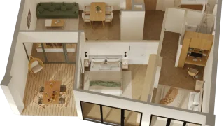 3-комнатная квартира. Сабуртало