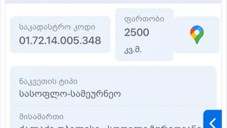 Участок на продажу. Диди Дигоми