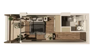 Студия на Tamar Settlement 12ა Tamar Settlement