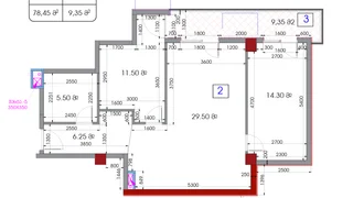 3-комнатная квартира. Сабуртало