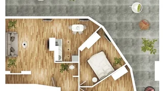 3-комнатной квартиры в Duo Towers