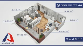 3-комнатная квартира в Тбилиси