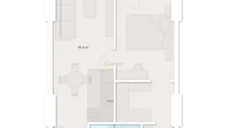 Next Magnolia – 2-room 52.5 м² (От застройщика)