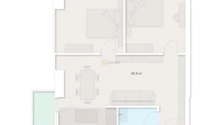 Next Magnolia – 3-room 53.8 м² (От застройщика)