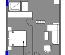 Angisa 1st Lane, 12a-20 – 2-room 51.1 м² (От застройщика)