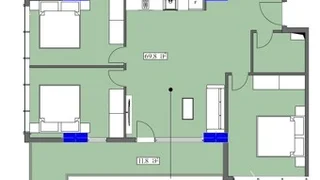 Angisa 1st Lane, 12a-20 – 4-room 81.6 м² (От застройщика)