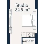 Panorama Del Mare – Studios 32.3 м² (От застройщика)