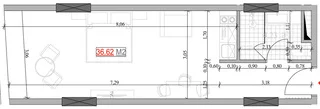 Marina Club – Studios 35.6 м² (От застройщика)