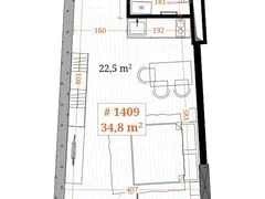 Bianca ﻿ – 1-room 34.8 м² (От застройщика)