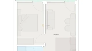 Mardi Hills – 1-room 36.63 м² (От застройщика)