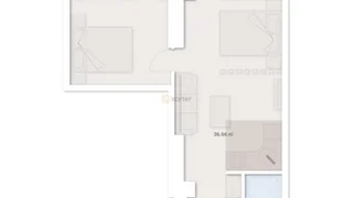 Graphic Residence – 2-room 35.98 м² (От застройщика)