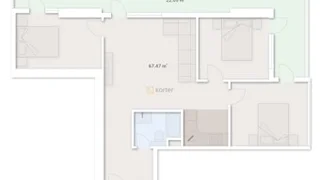 Graphic Residence – 4-room 88.81 м² (От застройщика)