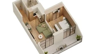 Zhiuli Shartava Ave, 28 – 2-room 46.0 м² (От застройщика)