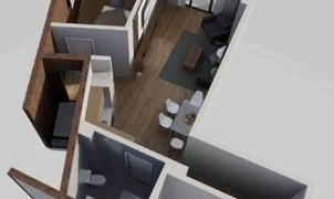 EcoSilence – 2-room 60.0 м² (От застройщика)