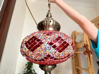 Люстра красная