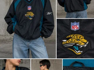Винтажная олимпийка NFL Reebok Jacksonville Jaguars