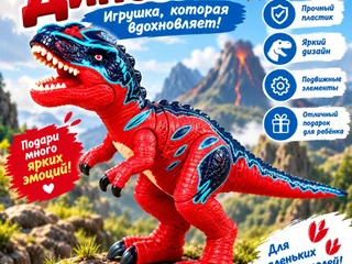 Игрушка динозавр