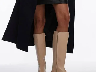Кожаные сапоги Topshop Premium