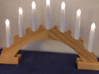 Рождественский подсвечник с 7 LED-свечками