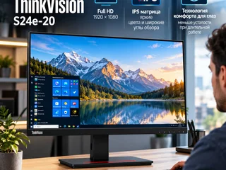 Монитор Lenovo ThinkVision S24e-20