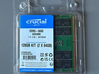 Crucial 128GB Kit (2X64GB) DDR5 RAM 5600MHz
