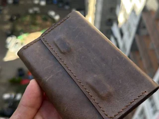 Кошелек кожаный ручной работы