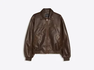 Кожаная куртка Bershka
