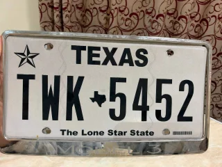 Американский номерной знак Texas