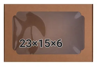 Коробки крафт коричневые 23х15х6 см