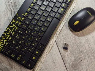 Клавиатура USB Logitech с мышкой