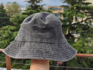 Панама чёрная джинсовая
