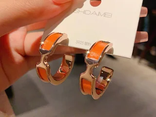 Серьги в японском стиле