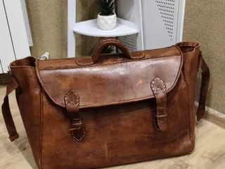 Винтажная кожаная сумка