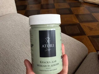 Новая зеленая краска для мебели 400г