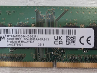 Micron 16GB DDR4 3200MHz Laptop RAM (SO-DIMM