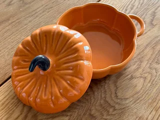 Керамическая тыква с крышечкой
