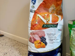 Корм собачий N&D pumpkin для больших щенков.