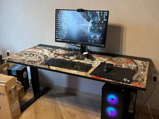Телескопический стол Secretlab Magnus Black 150см с комплектом Warhammer