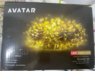 Светодиодная гирлянда 50 метров, теплый свет