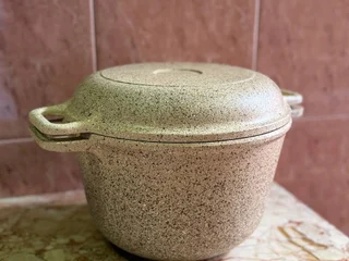 казан с крышкой гриль