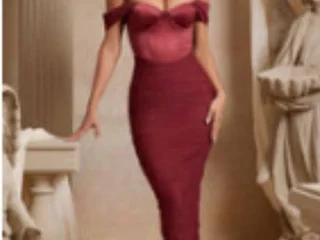 Бордовое макси платье Oh Polly