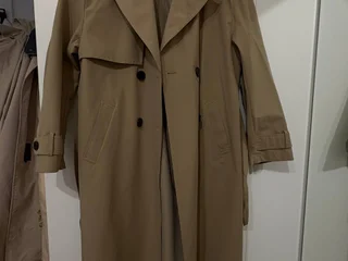 Тренч Zara бежевый, размер M