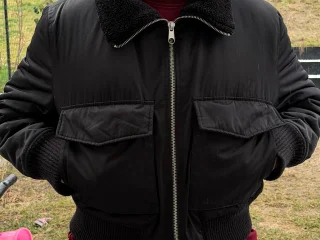 Zara Cropped Bomber Jacket