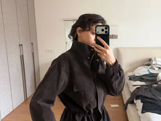 Куртка из искусственной замши Zara S