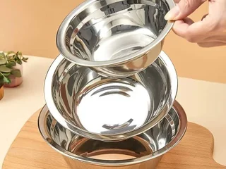 Набор металлических кухонных мисок, 6 штук
