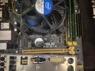 Комплект материнская плата + процессор + кулер + оперативка 4GB DDR3