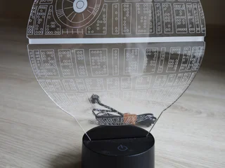 3D-лампа Звезда Смерти Star Wars