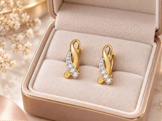 Золотые серёжки 585 пробы, 2.2 г