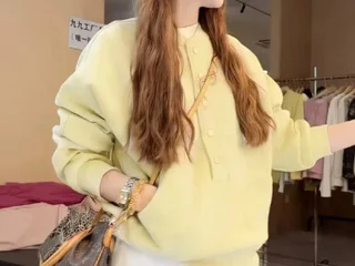 Свитшот хенли butter yellow