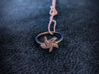 Серебряное кольцо Морская звезда Camellia jewelry